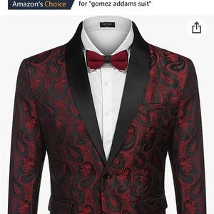 Mens paisley print blazer